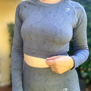 Gymshark - Adapt fleck seamless crop top (M/38)